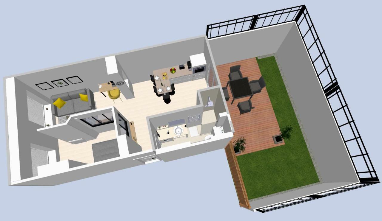 Le P'Tit Atelier, Terrasse Privative Leilighet Lorient Eksteriør bilde